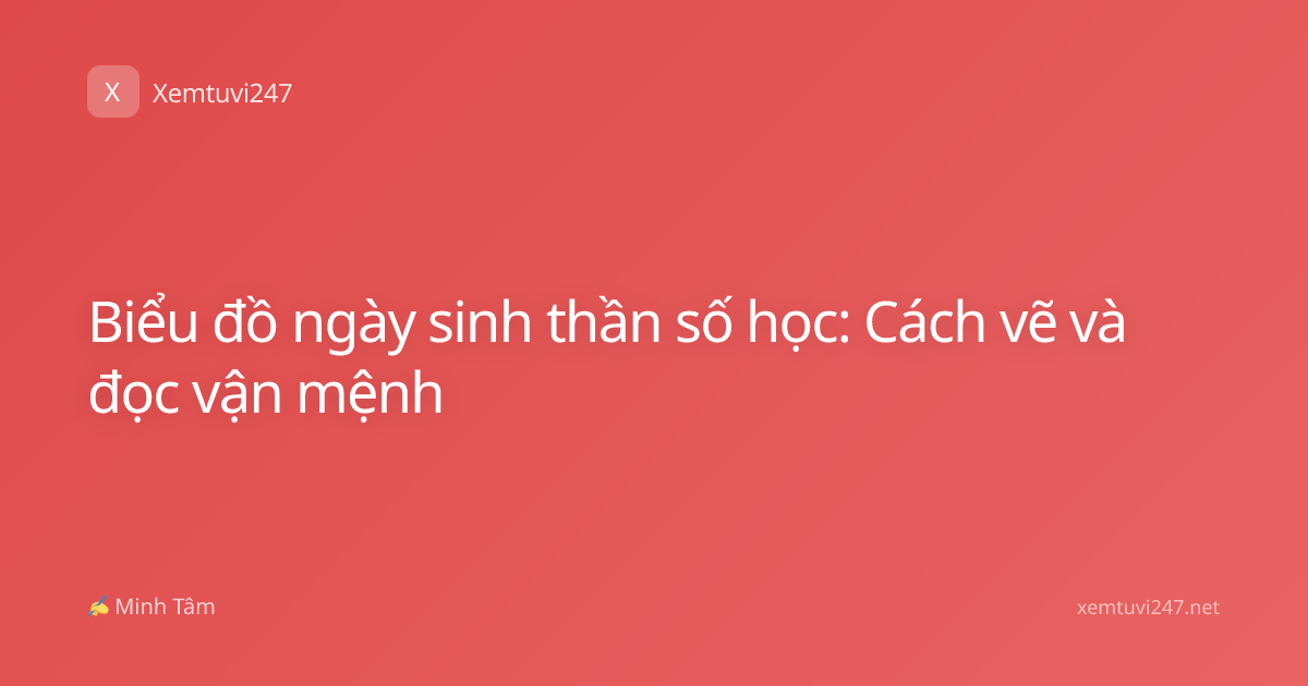 Biểu đồ ngày sinh thần số học: Cách vẽ và đọc vận mệnh