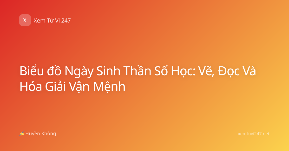 Biểu đồ Ngày Sinh Thần Số Học: Vẽ, Đọc Và Hóa Giải Vận Mệnh